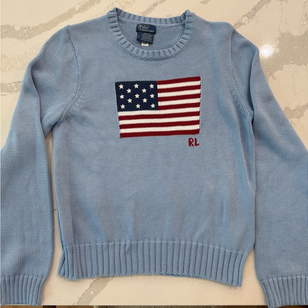 Women’s Polo Ralph Lauren American Flag Sweater size L